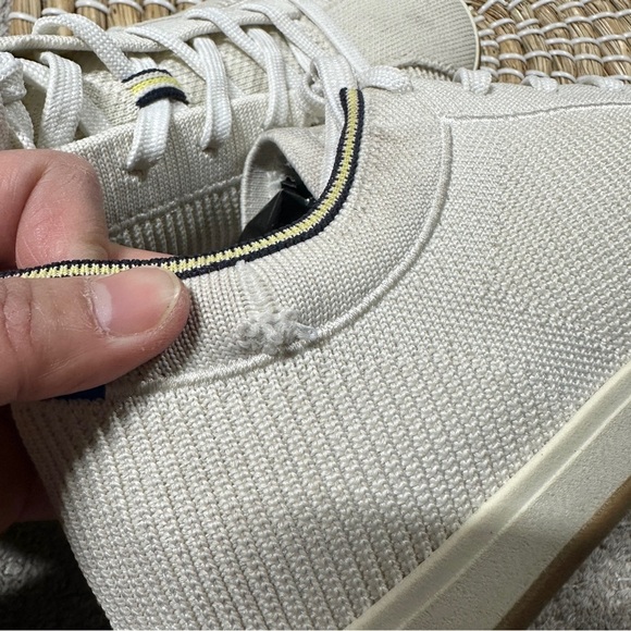 Rothy’s Women’s Lace Up Knit Sneakers Shoes Washable Casual in Vanilla Ivory 10 - Picture 13 of 13